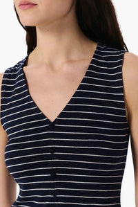 Rag & Bone - Striped Button Knit Blouse
