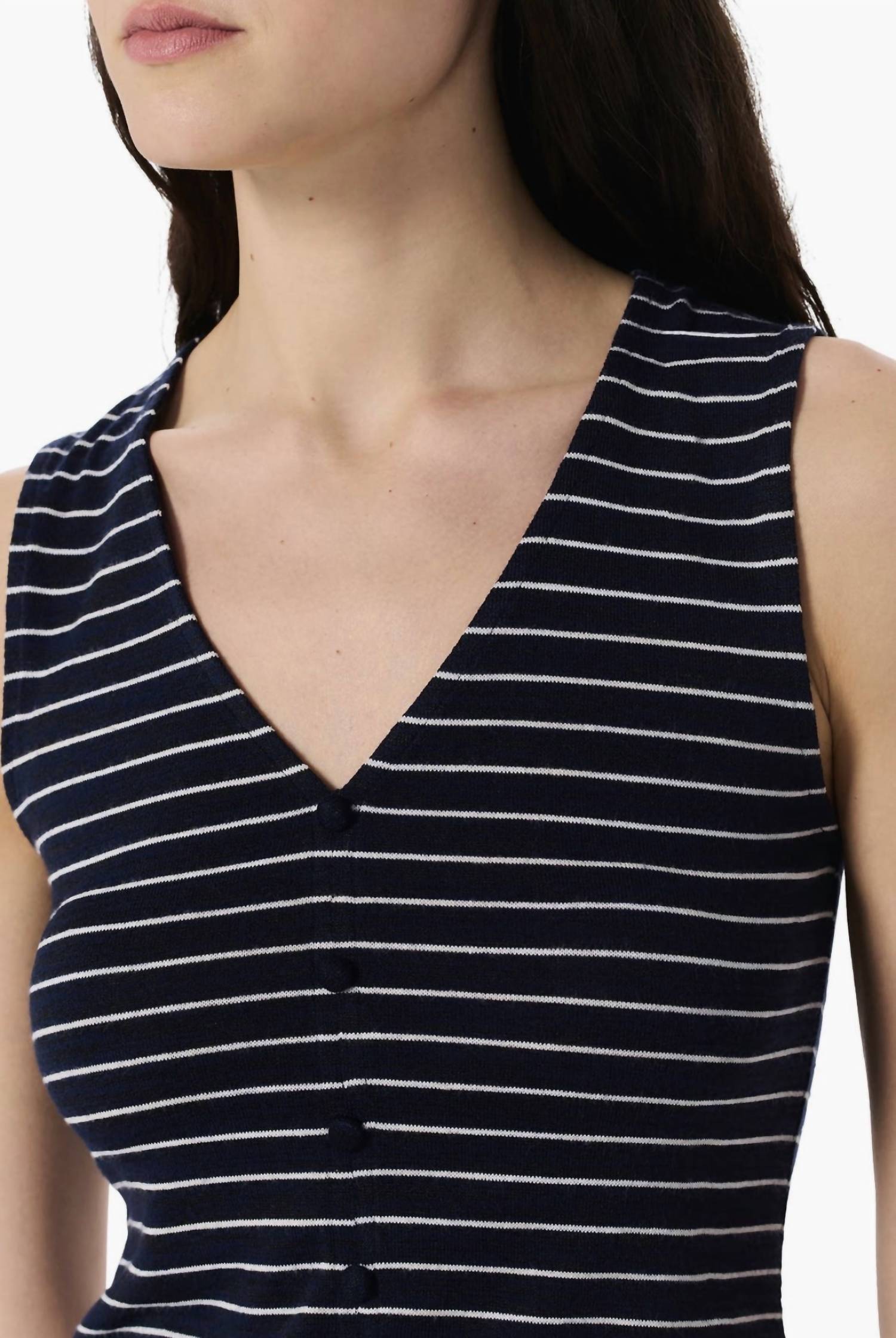 Rag & Bone - Striped Button Knit Blouse