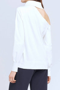 L'Agence - Easton One Shoulder Sweater