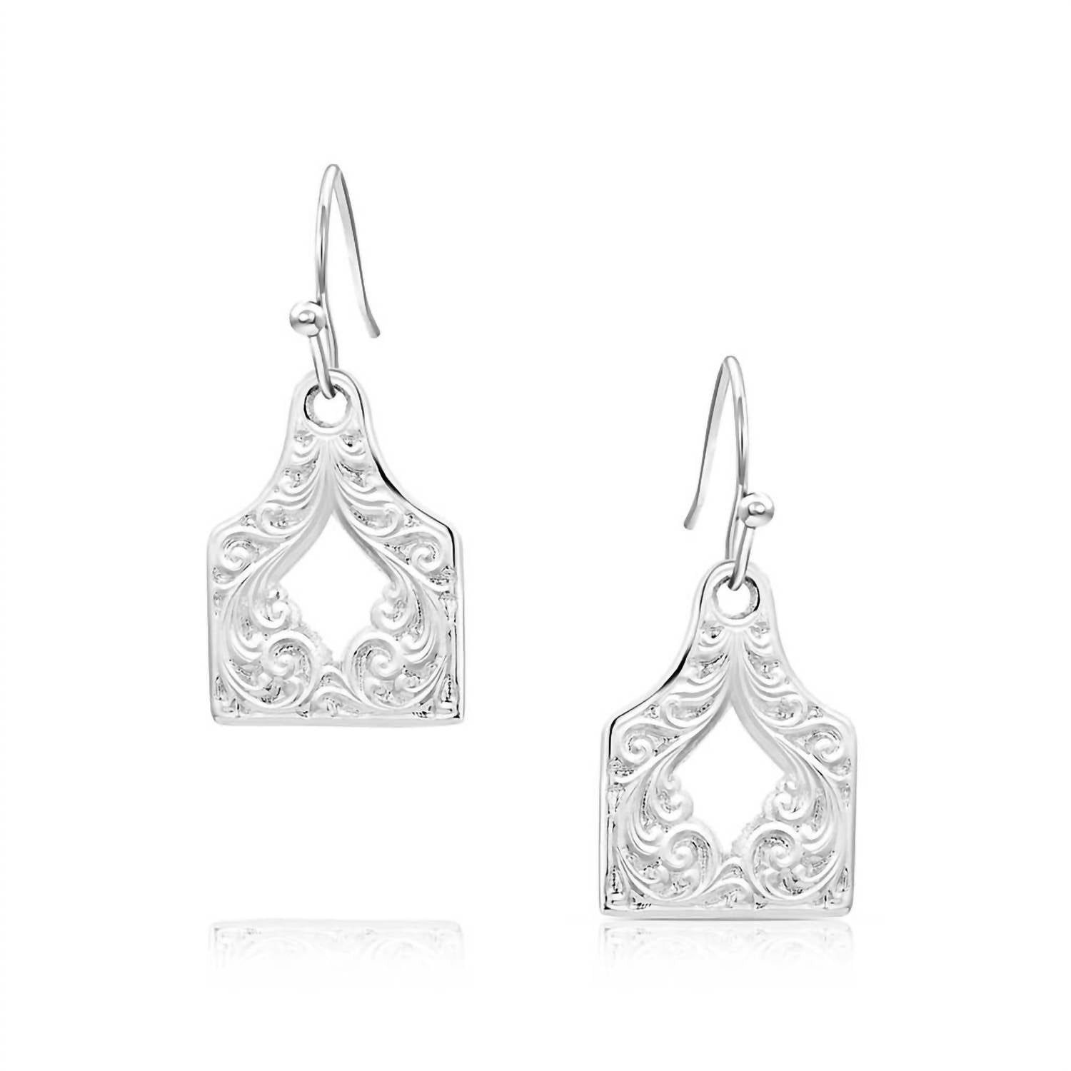 Montana Silversmiths - Women's Out West Cow Tag Earrings