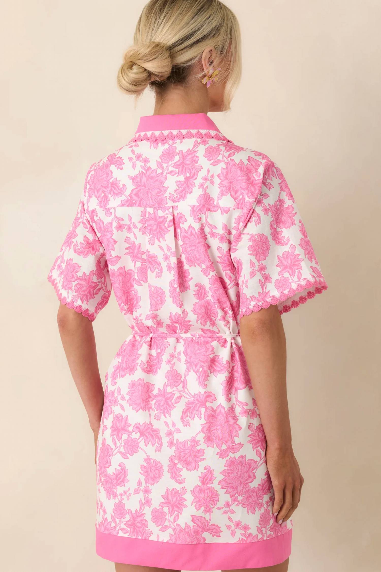 Strut & Bolt - Crochet Trim Shirt Dress