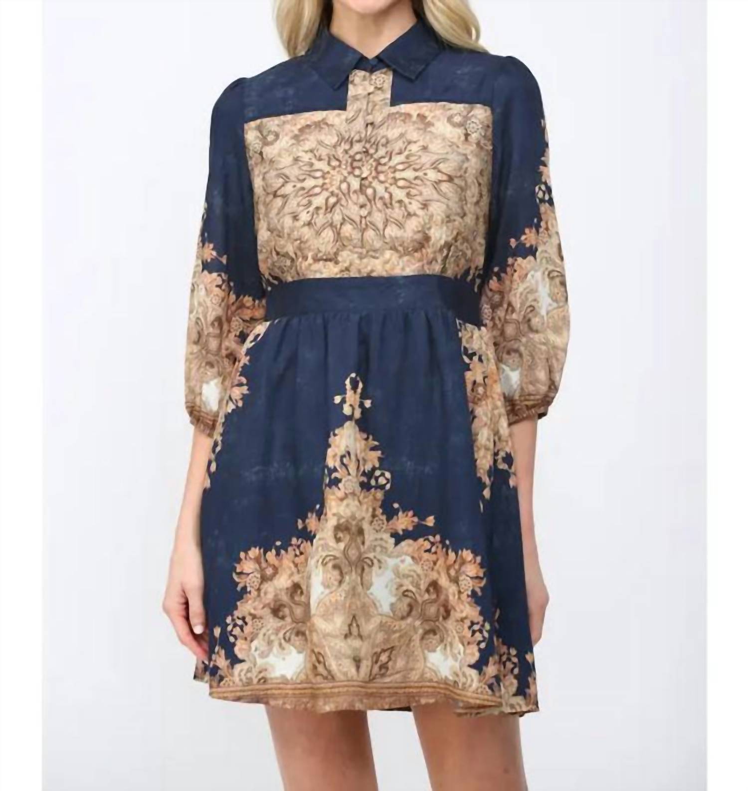 Fate by LFD Sapphire Sky Mini Dress in navy - women's dress