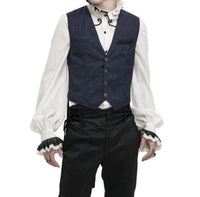 Western F.A.S.H.I.O.N - Jacquard Print Long Tail Vest