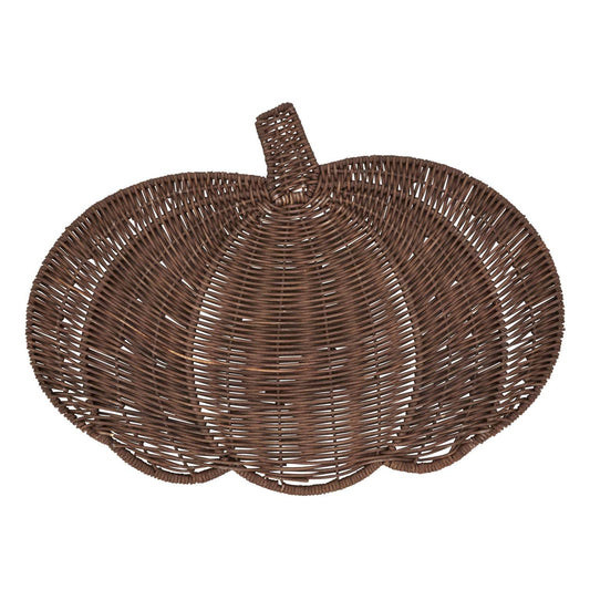 Saro Lifestyle - Fall Harvest Rattan Pumpkin Placemat - Set of 4