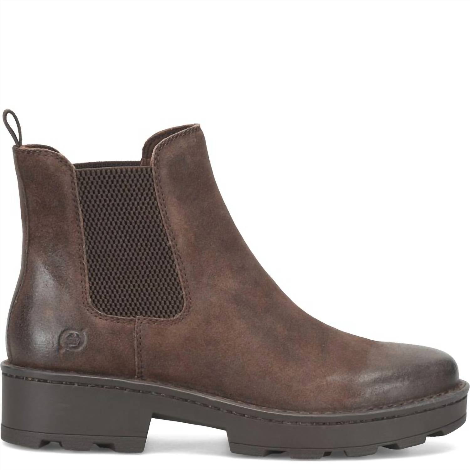 Born Women's Verona Boot in dark brown castago distressed - women's shoe