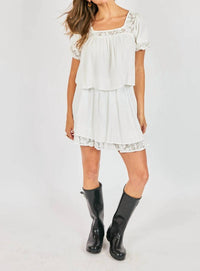 Sadie & Sage - Misty Layered Lace Mini Skirt