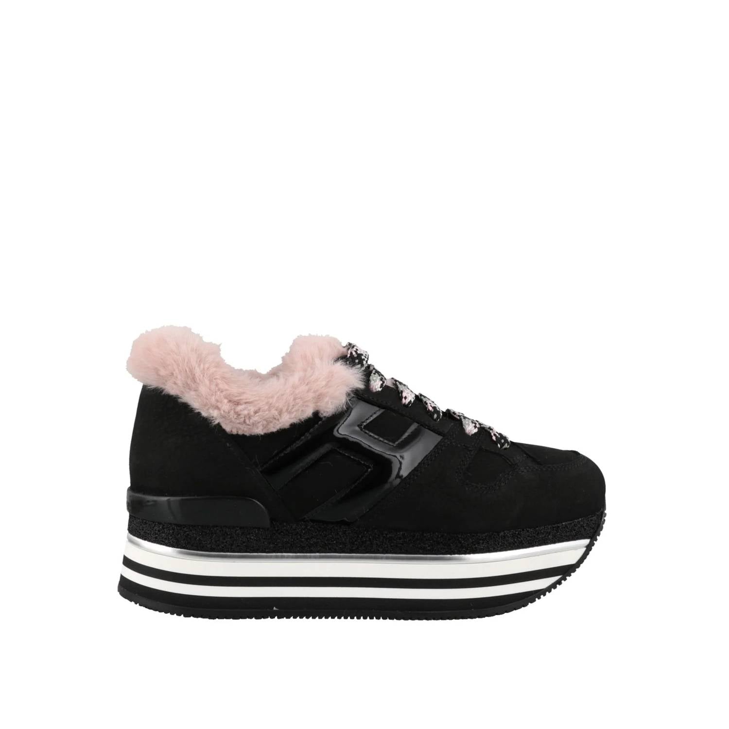 Hogan - Women's Faux Fur Sneakers