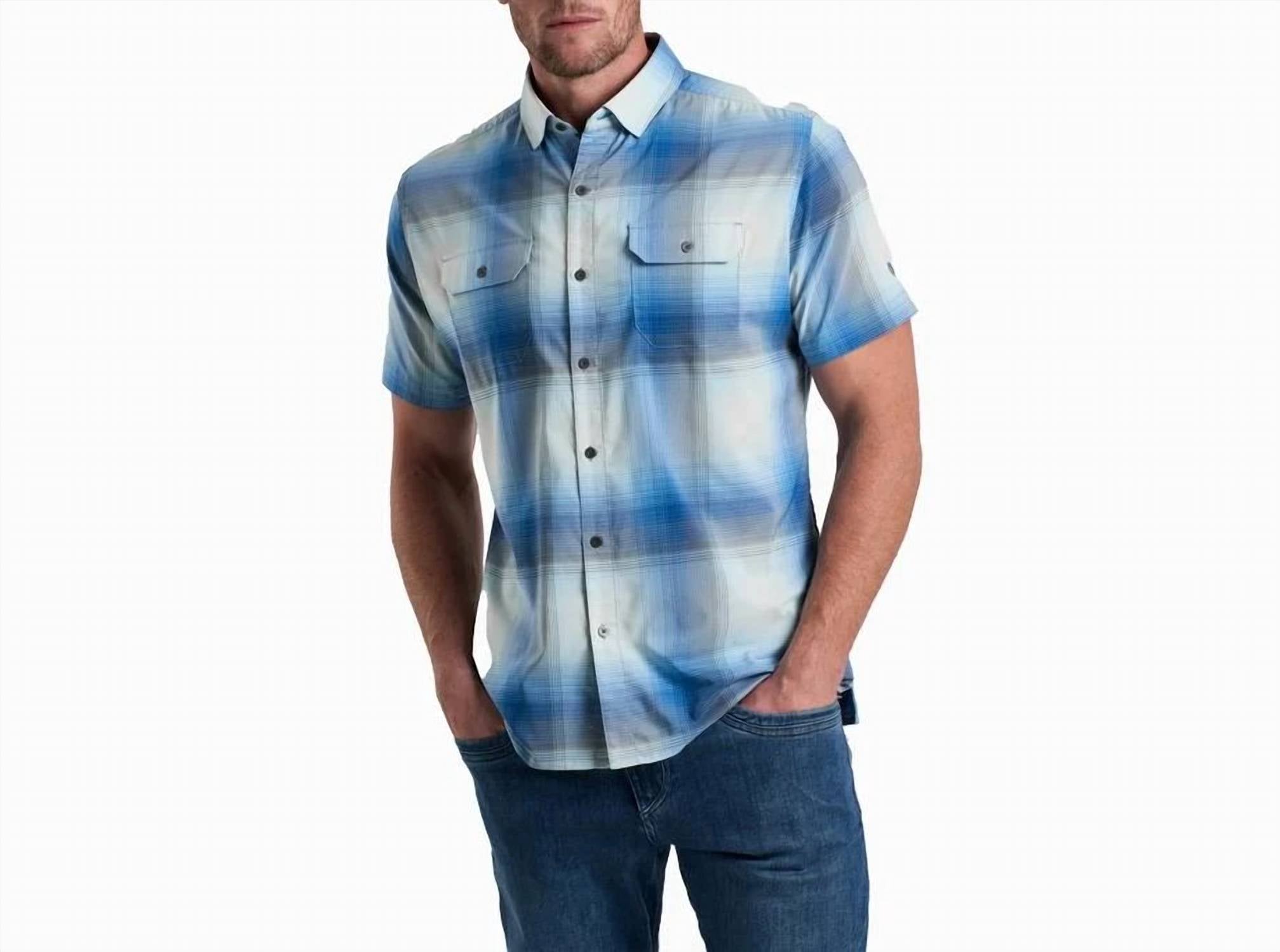 KUHL Response Button Up Top in blue chalk - men's shirt