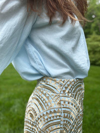 Greek Archaic Kori - Mao Collar Long Sleeve Shirt
