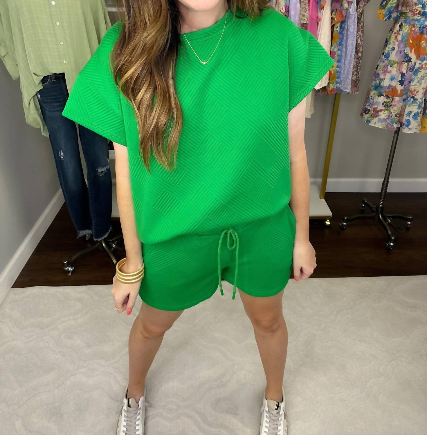See And Be Seen - Call My Jet Textured Shorts