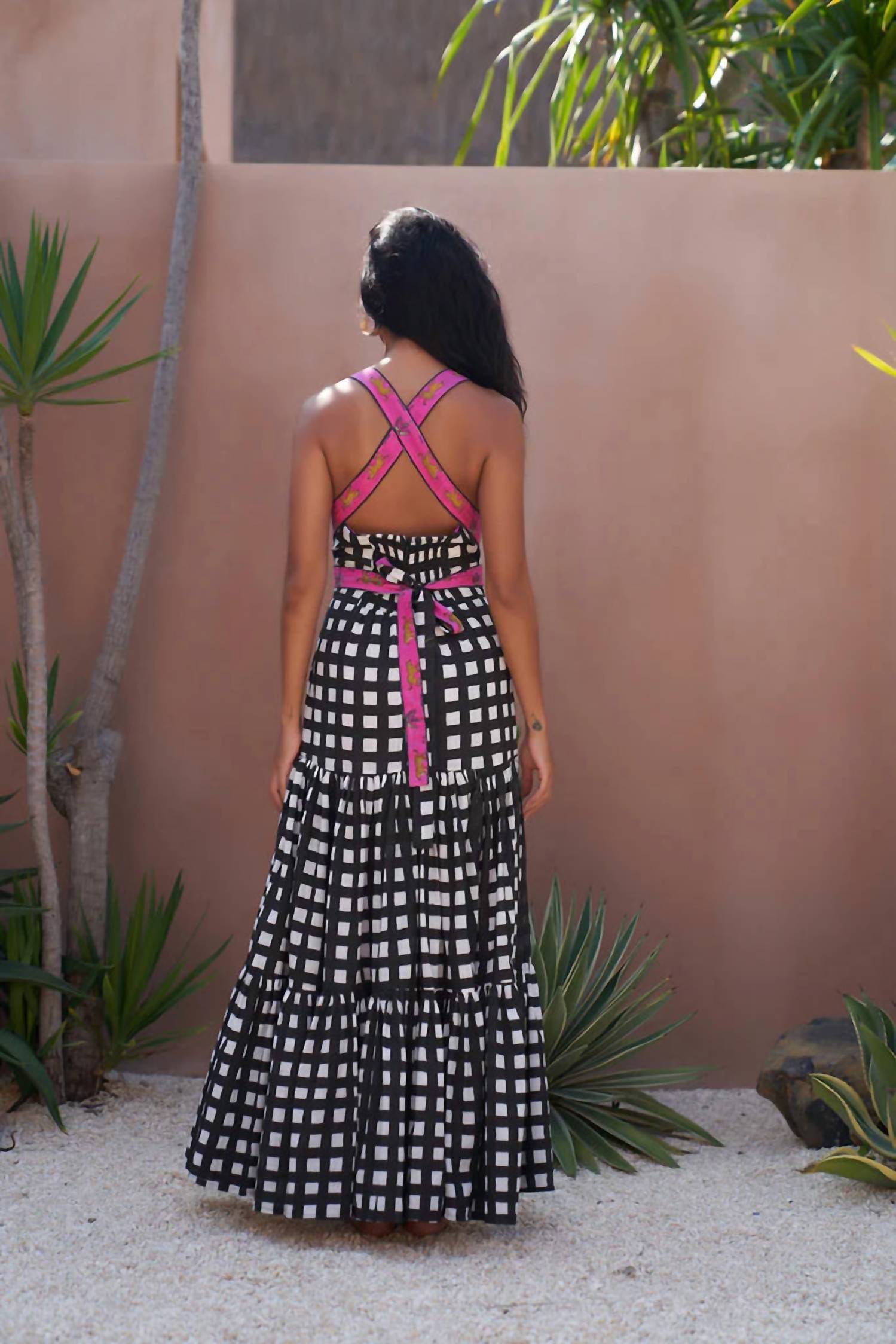 Mo Maya - Luna Leopard Strap Maxi Dress