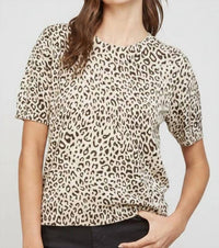 Fate - Izzy Short Sleeve Animal Print Sweater
