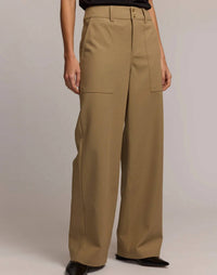 Hinson Wu Women's Kelly Pant in khaki - women's pants - detail view