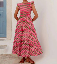 Pink City Prints - David Bowie Midi Dress