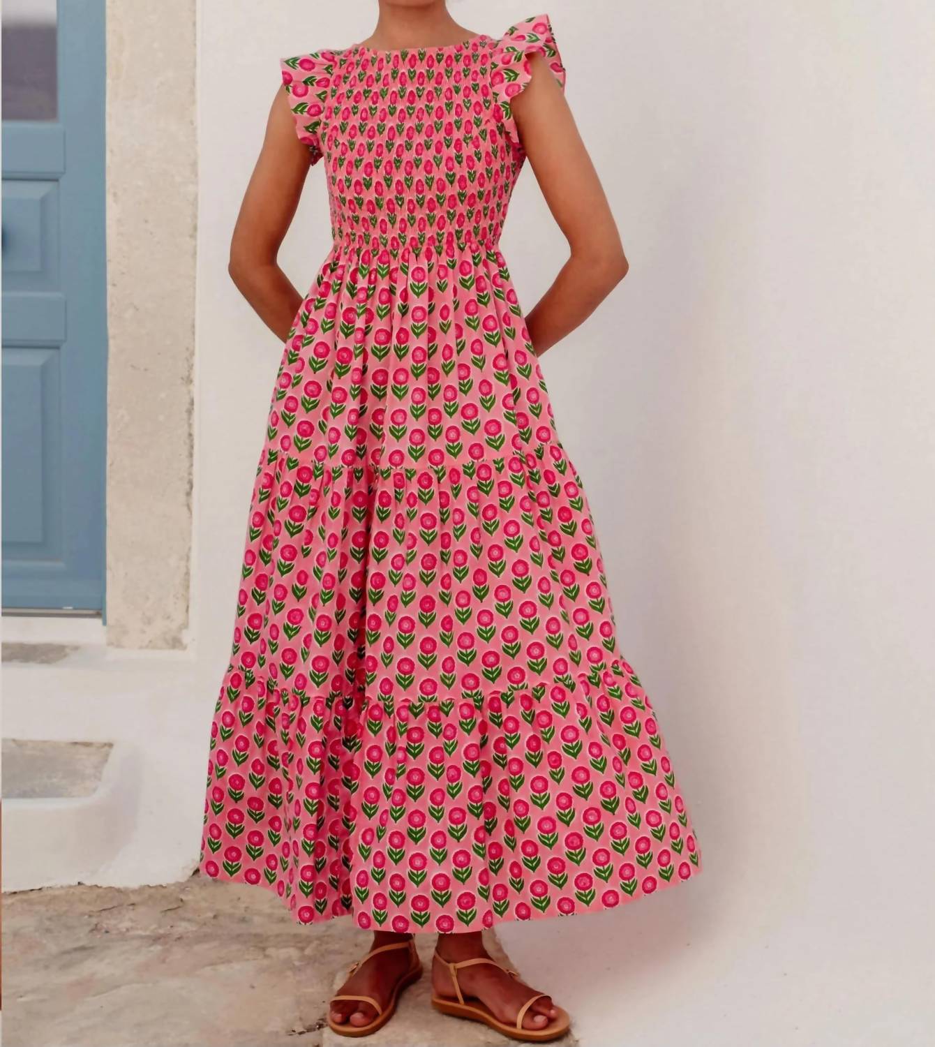 Pink City Prints - David Bowie Midi Dress