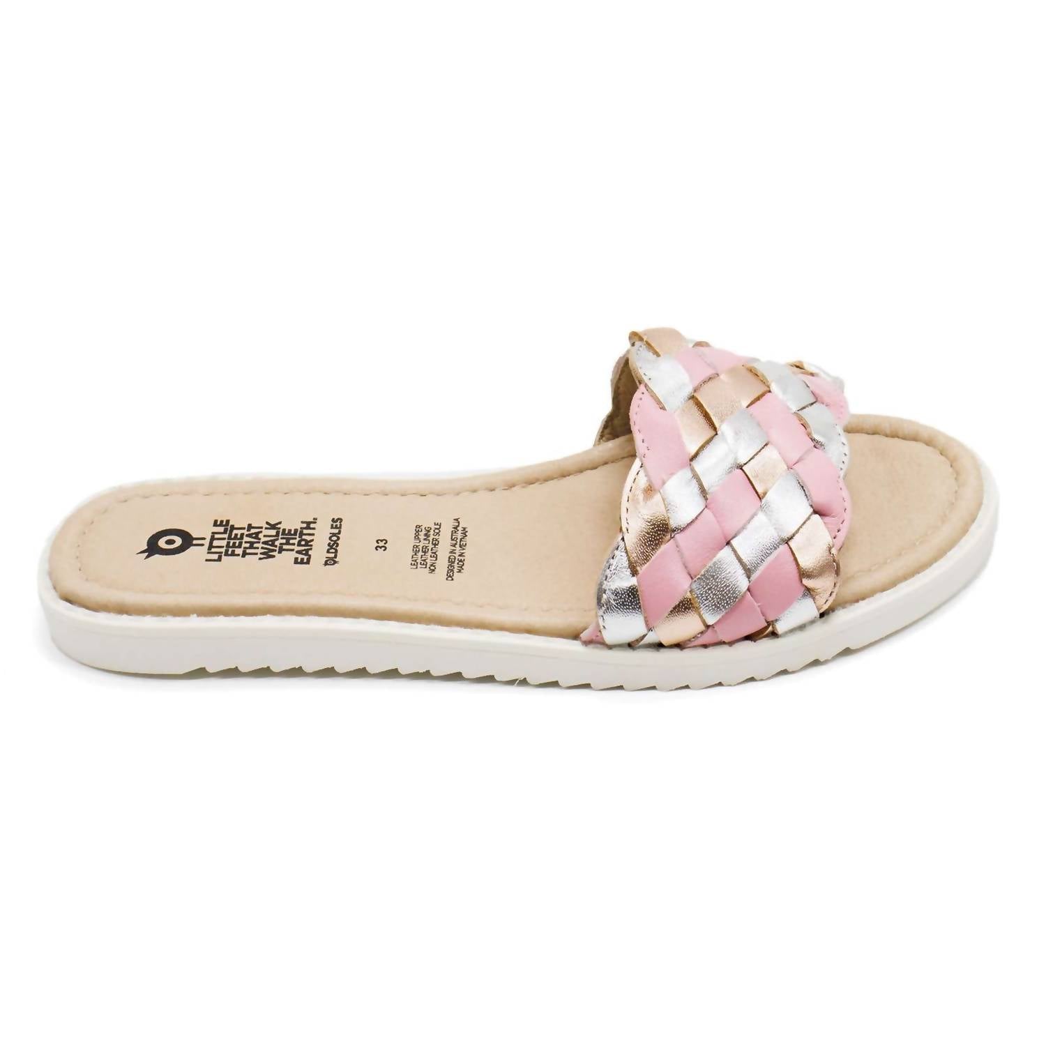 Oldsoles - Girl's Monarco Leather Slides