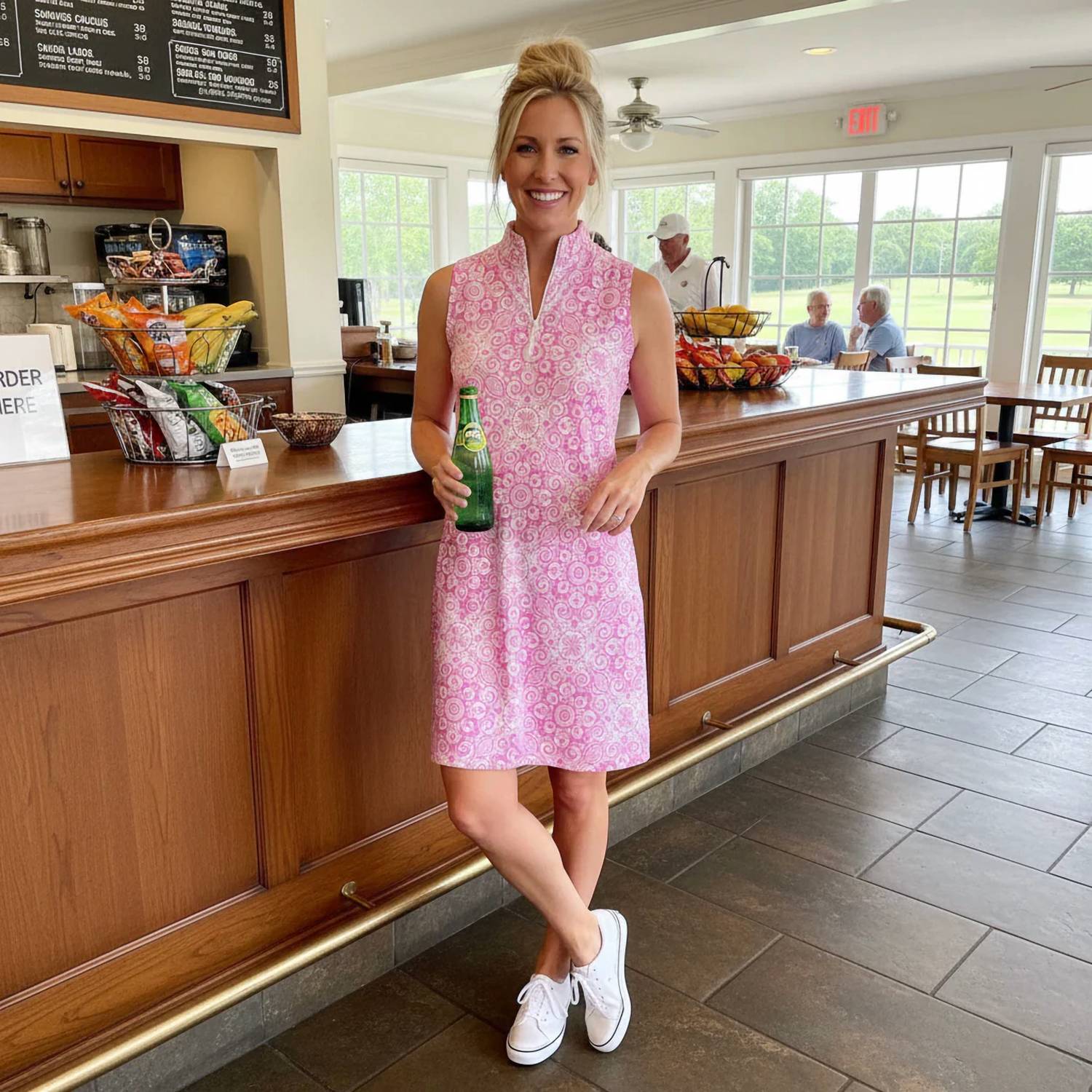 Katherine Way - Caswell Sleeveless Polo Dress