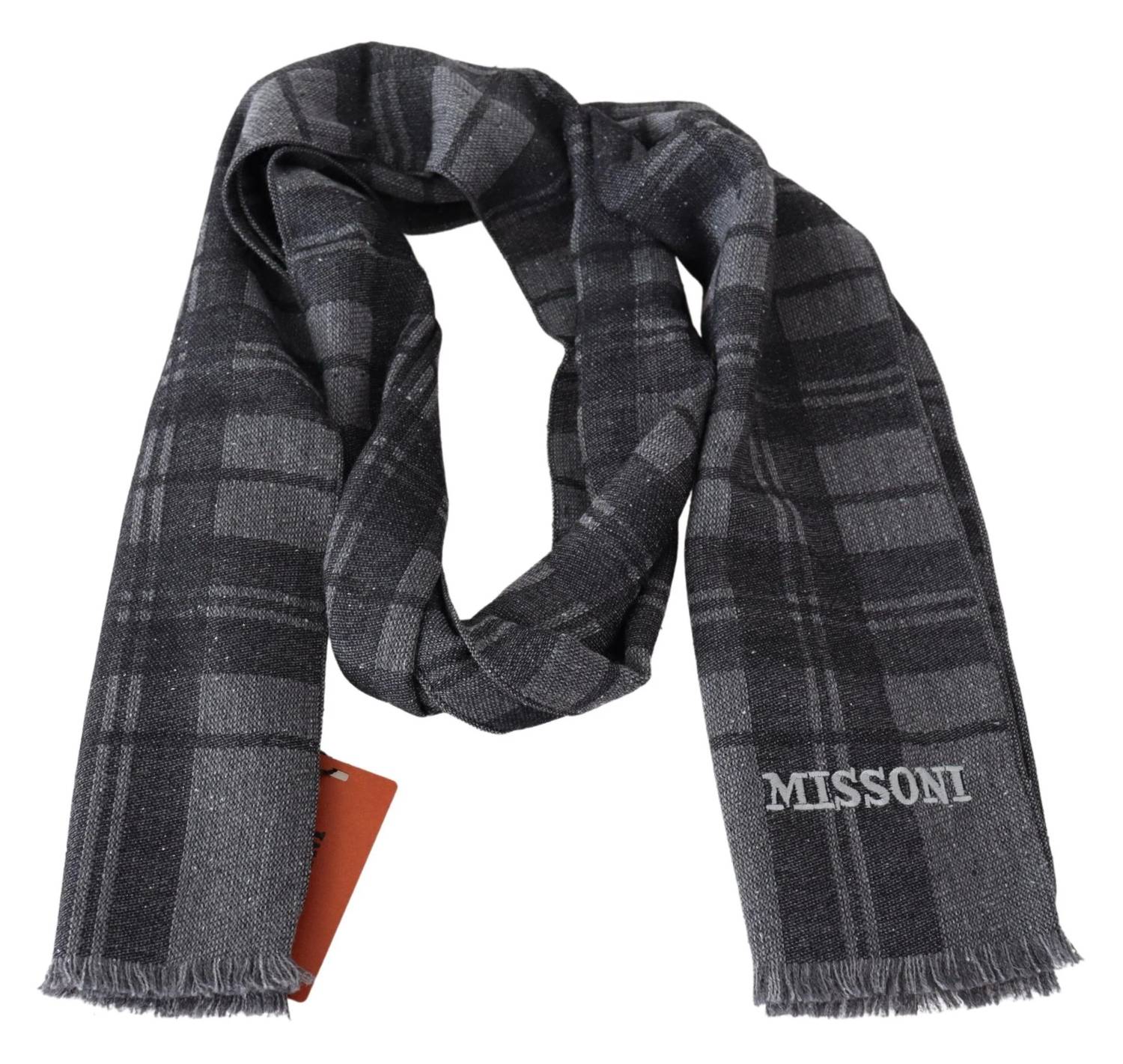 Missoni - Men's Wool Scarf With Logo Embroidery