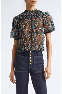 Ulla Johnson - Solenne Puff Sleeve Silk Top