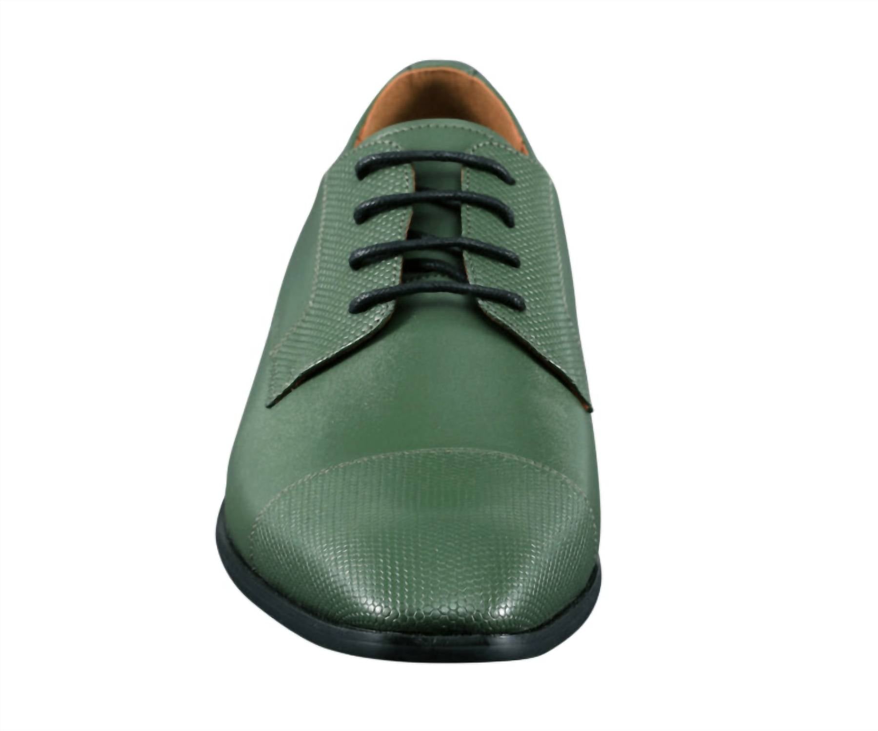 Amali Men's Russo Oxford Shoes in green - men's shoe - detail view