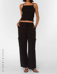 Velvet Heart - Deja Pull On Elastic Cargo Pants