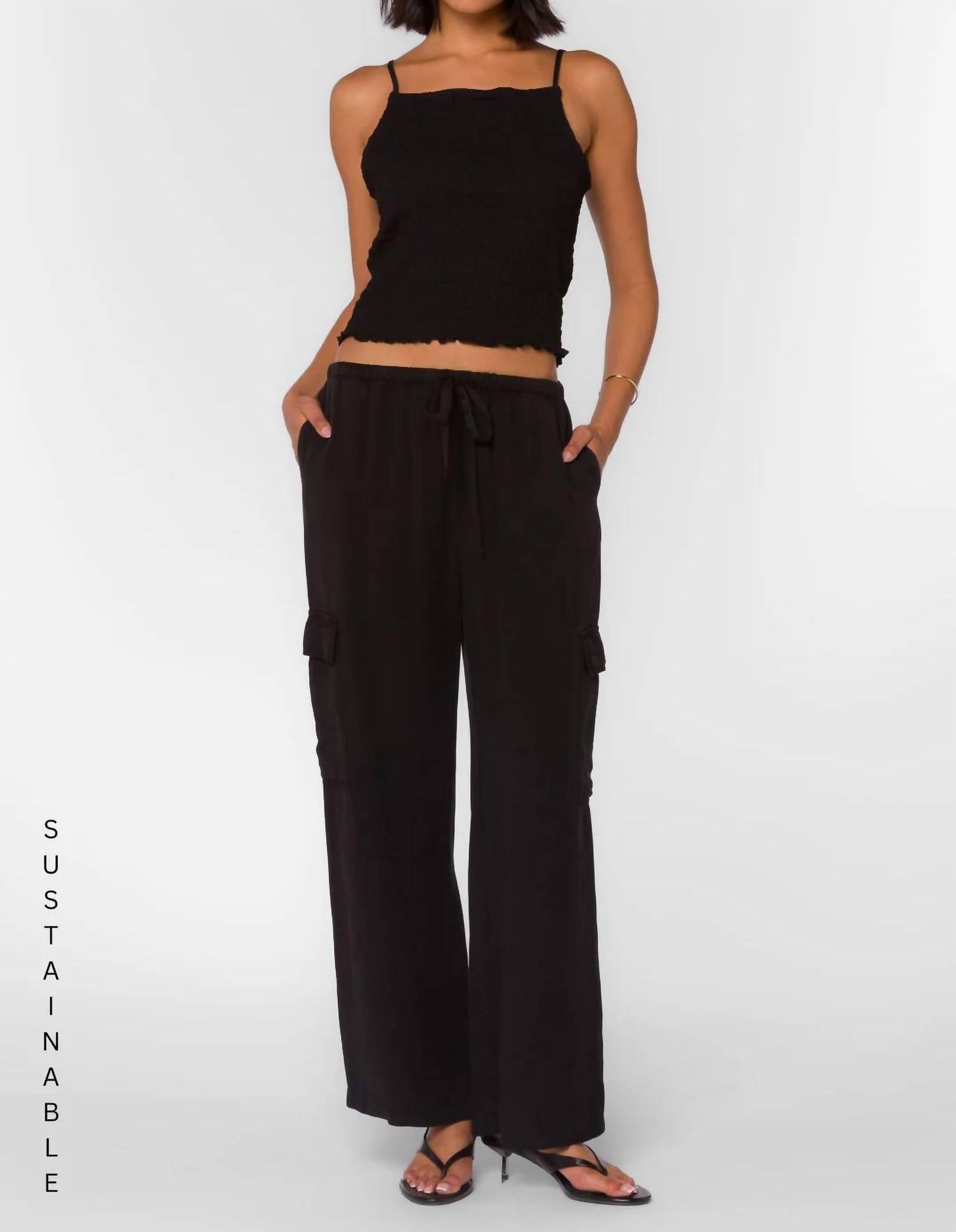Velvet Heart - Deja Pull On Elastic Cargo Pants