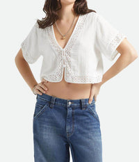 Brixton - Seaside Eyelet Top