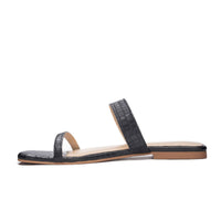 CHINESE LAUNDRY Women's Deana Leather Slide Sandal in black - women's sandal - view 4