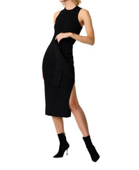 Toccin - Piper Sleeveless Racer Tie-front Midi Dress