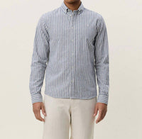 Les Deux - Stripe Cotton Linen Shirt