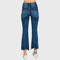 Petra153 Parker High Rise Crop Jeans in vintage dark - women's jeans - detail view