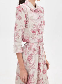 L'Agence - Eda Cropped Linen Jacket