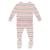 Kickee - Kids' Ruffle Footie with Snaps