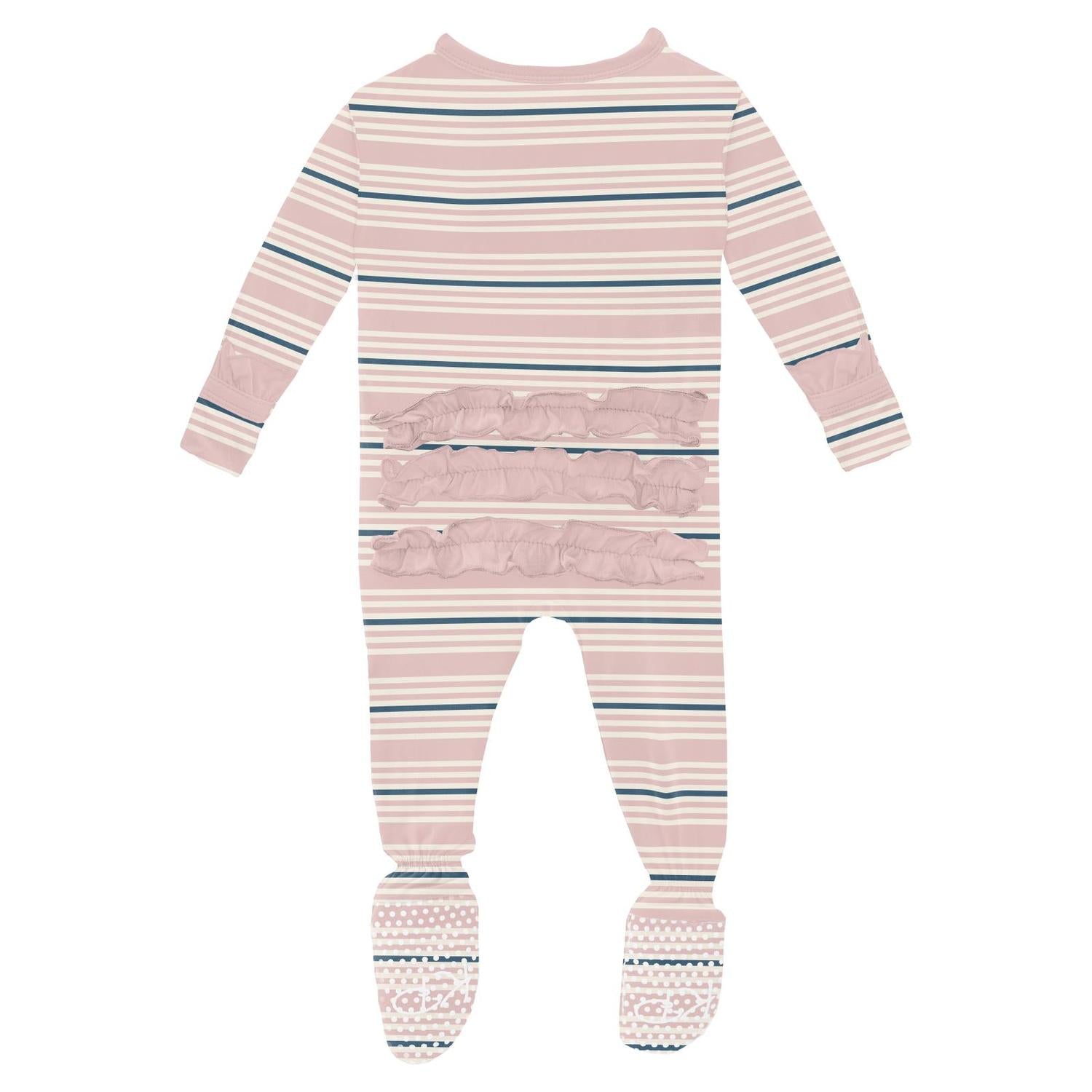 Kickee - Kids' Ruffle Footie with Snaps