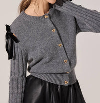 Astr - Melvie Bow Detail Cardigan