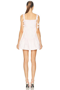 self-portrait Flower Taffeta Dress in pink - women's dress - detail view