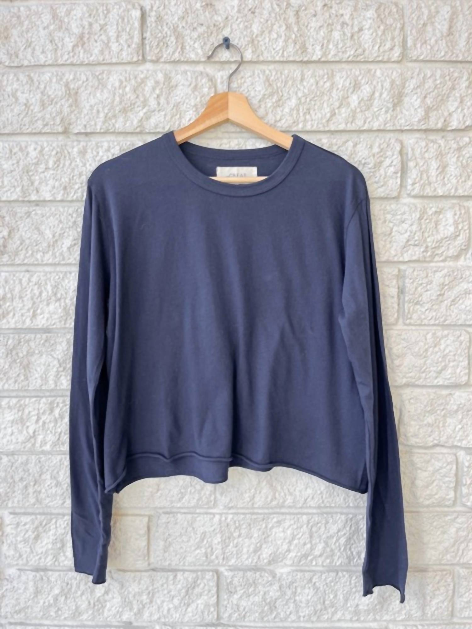 The Great. - Long Sleeve Crop Tee