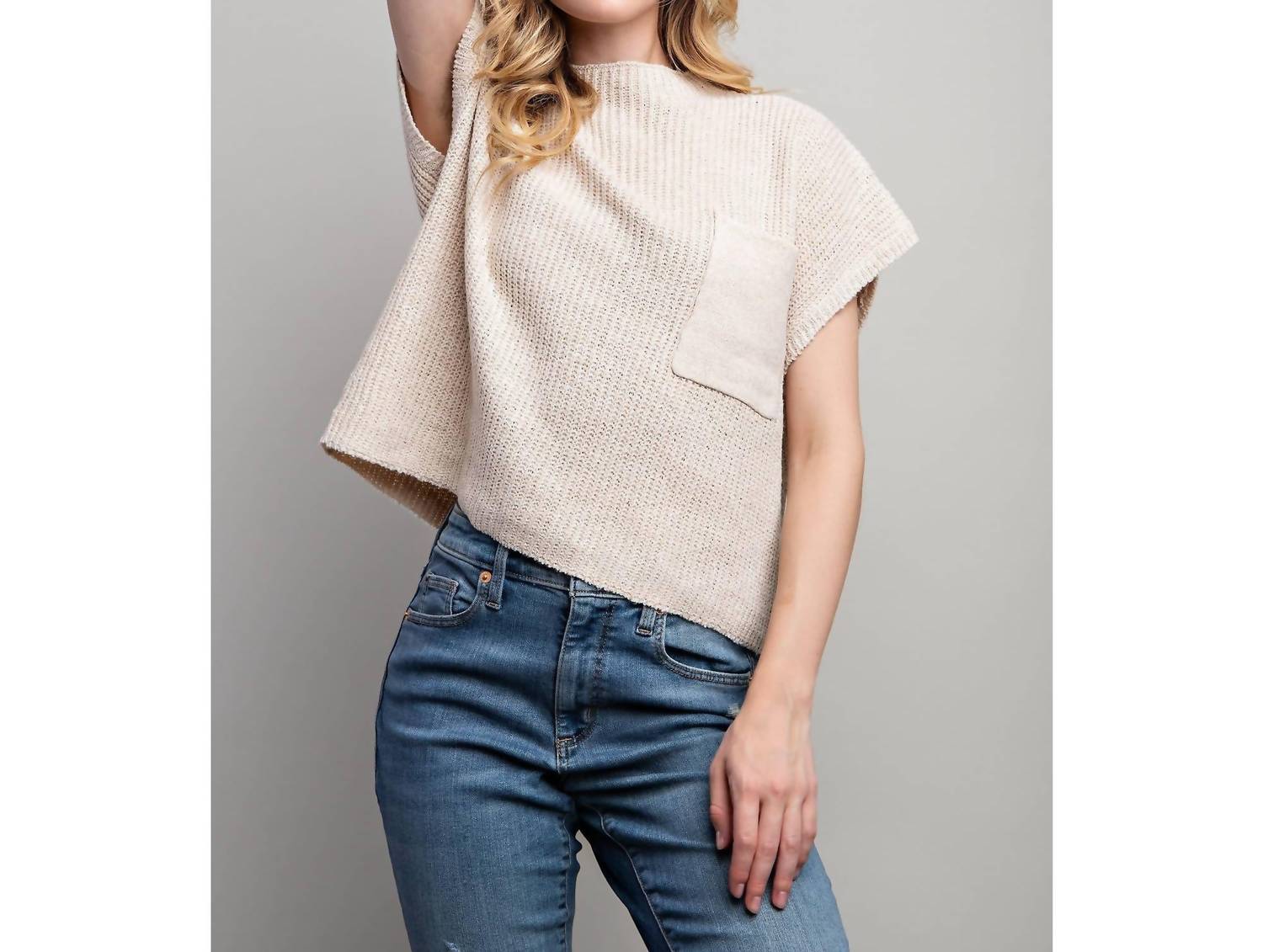 Sweet Generis - Devils Tower Western Ribbed Sweater Top