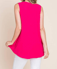 Bombom - Relaxed Dot Texture Tank Top