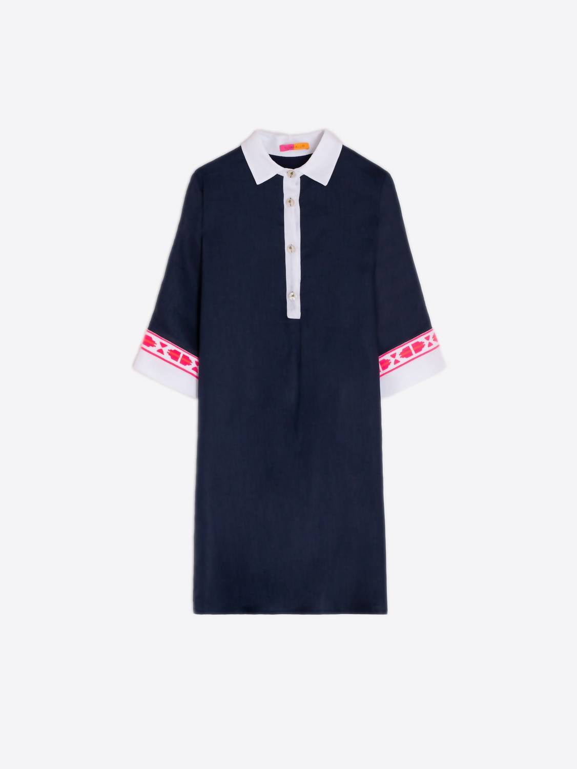Vilagallo - Embroidered Miranda Mini Dress