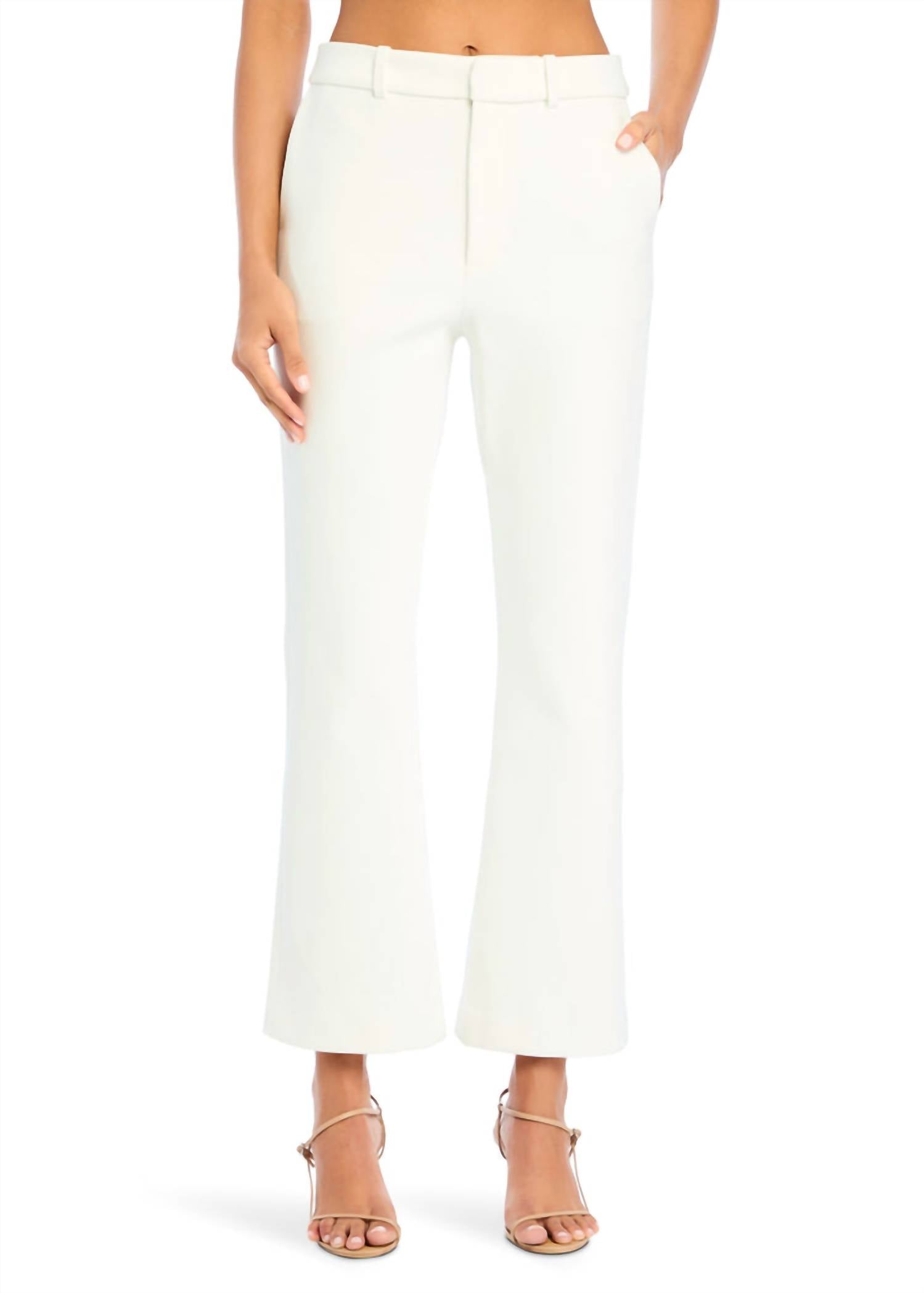 SER.O.YA Cassidy Flared Pant in eggshell - women's pants