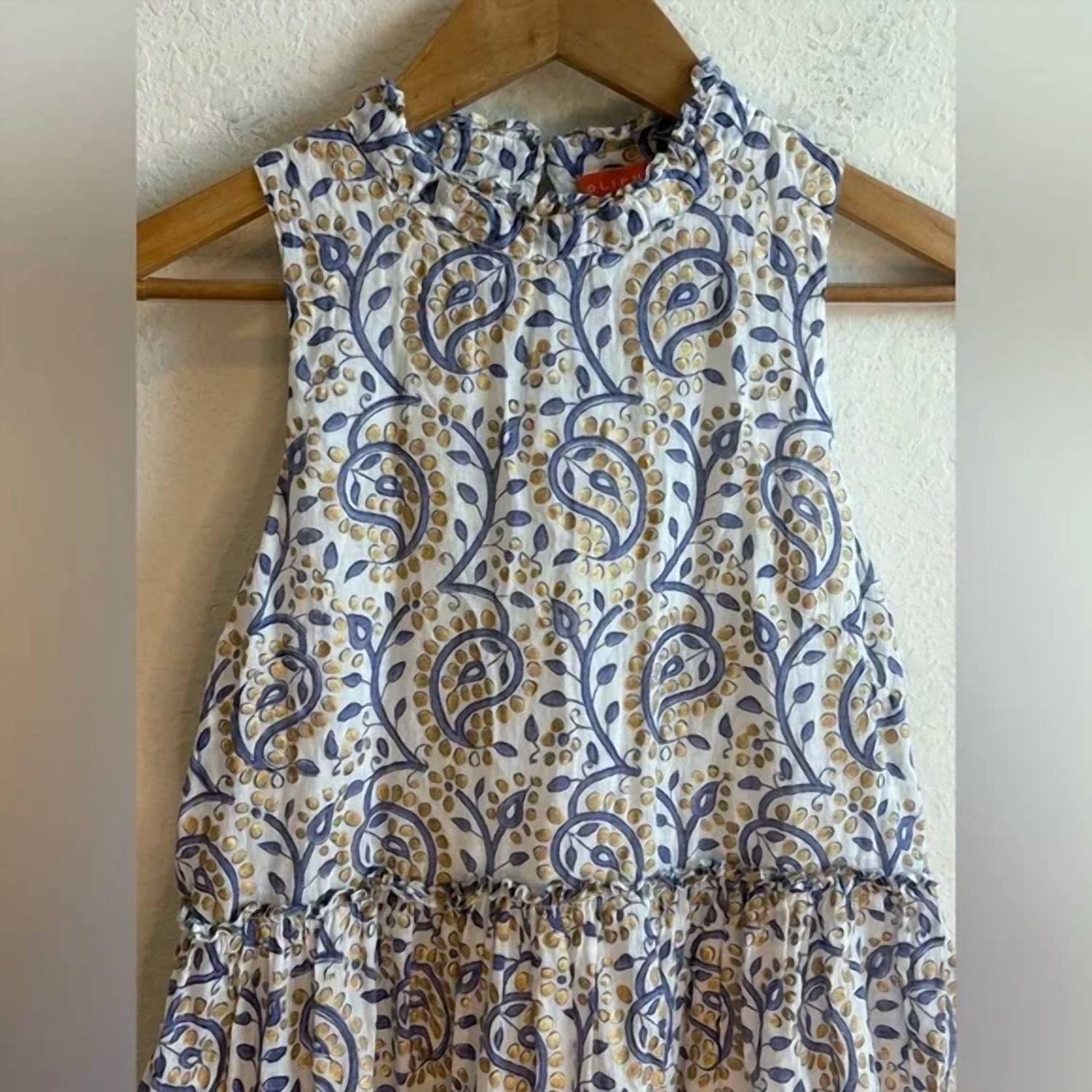 Oliphant Women Ruffled Tiered Short Dress in blue - women's dress