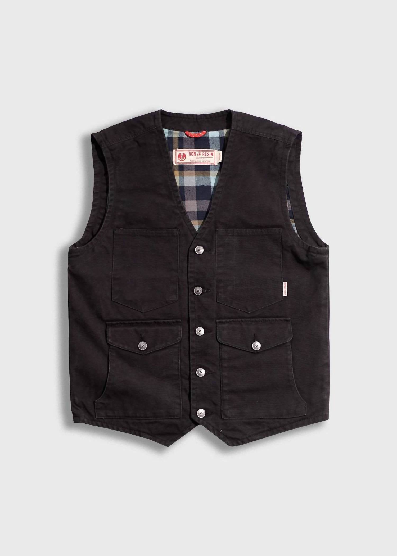 Iron & Resin Men's Bronco Vest in black - men's jacket