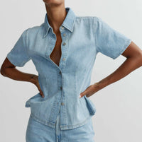 Dl1961 - Women'S - Joice Short Sleeve Denim Shirt