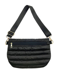Mavi Bandz - Women's Quilted Puffer Messenger Crossbody Sling Bag
