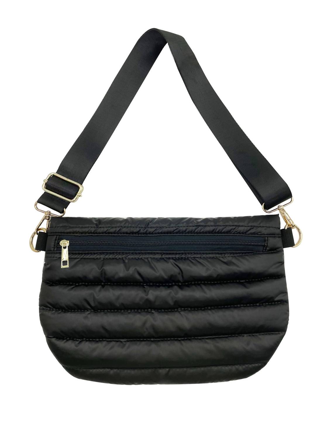 Mavi Bandz - Women's Quilted Puffer Messenger Crossbody Sling Bag