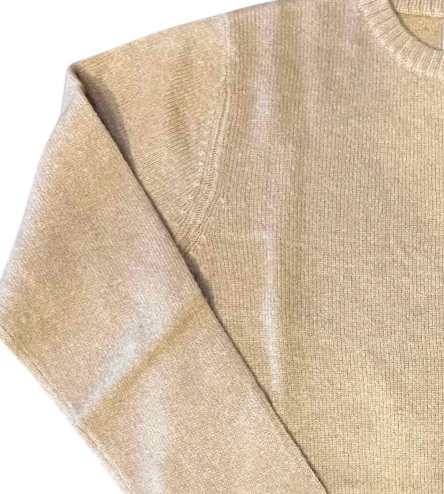 Jumper1234 Women's Lightweight Cashmere Crew Sweater in beige - women's sweater - view 4
