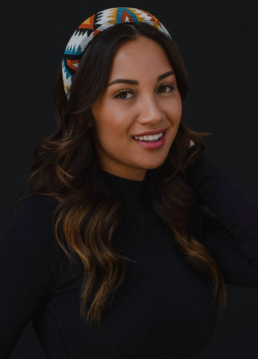 Panache Apparel - Aztec Beaded Headband