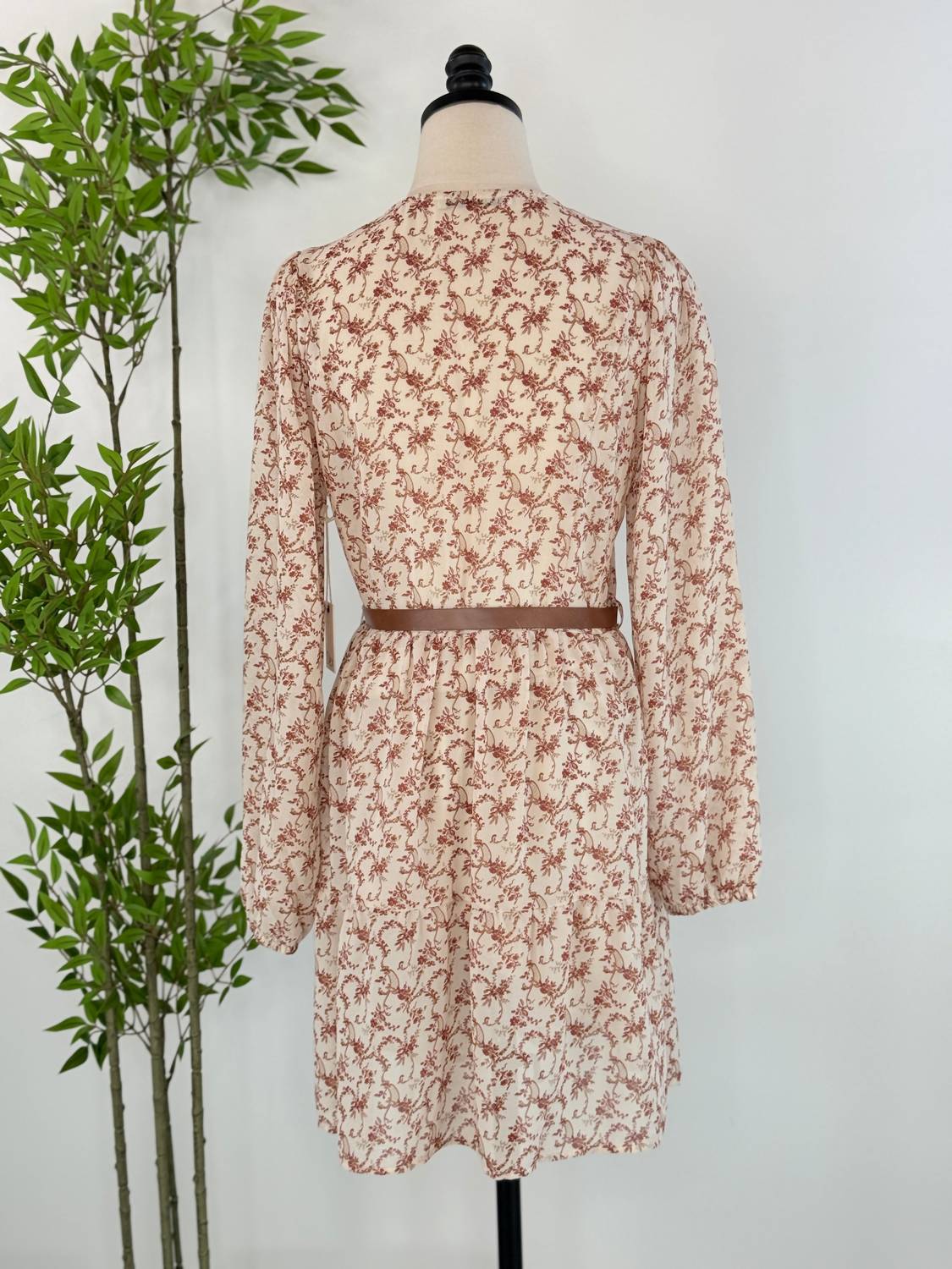 Dex Clothing Tiered Dress in floral vine - women's dress - alternate view