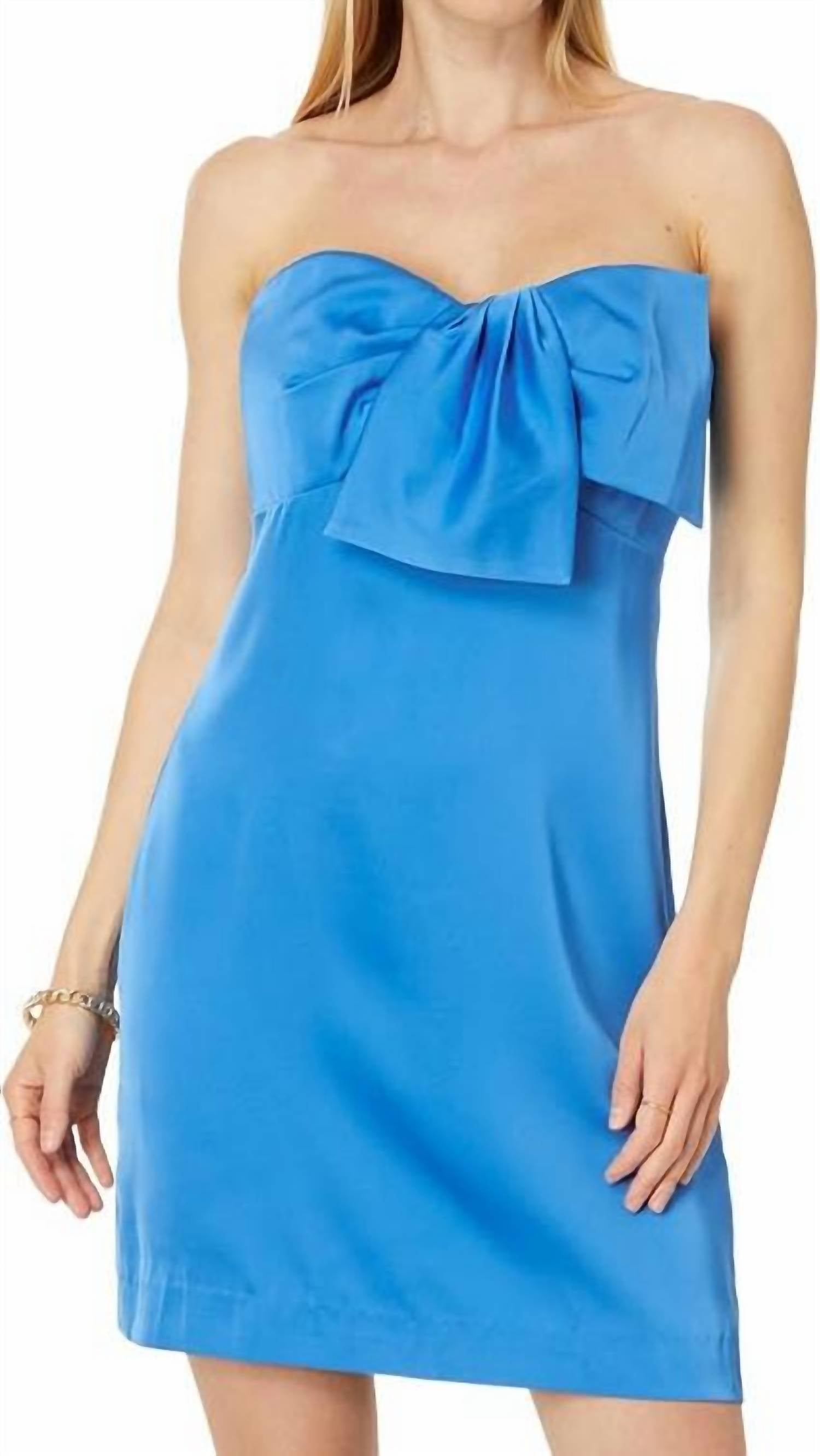 Lilly Pulitzer - Carlynn Strapless Satin Bow Mini Dress